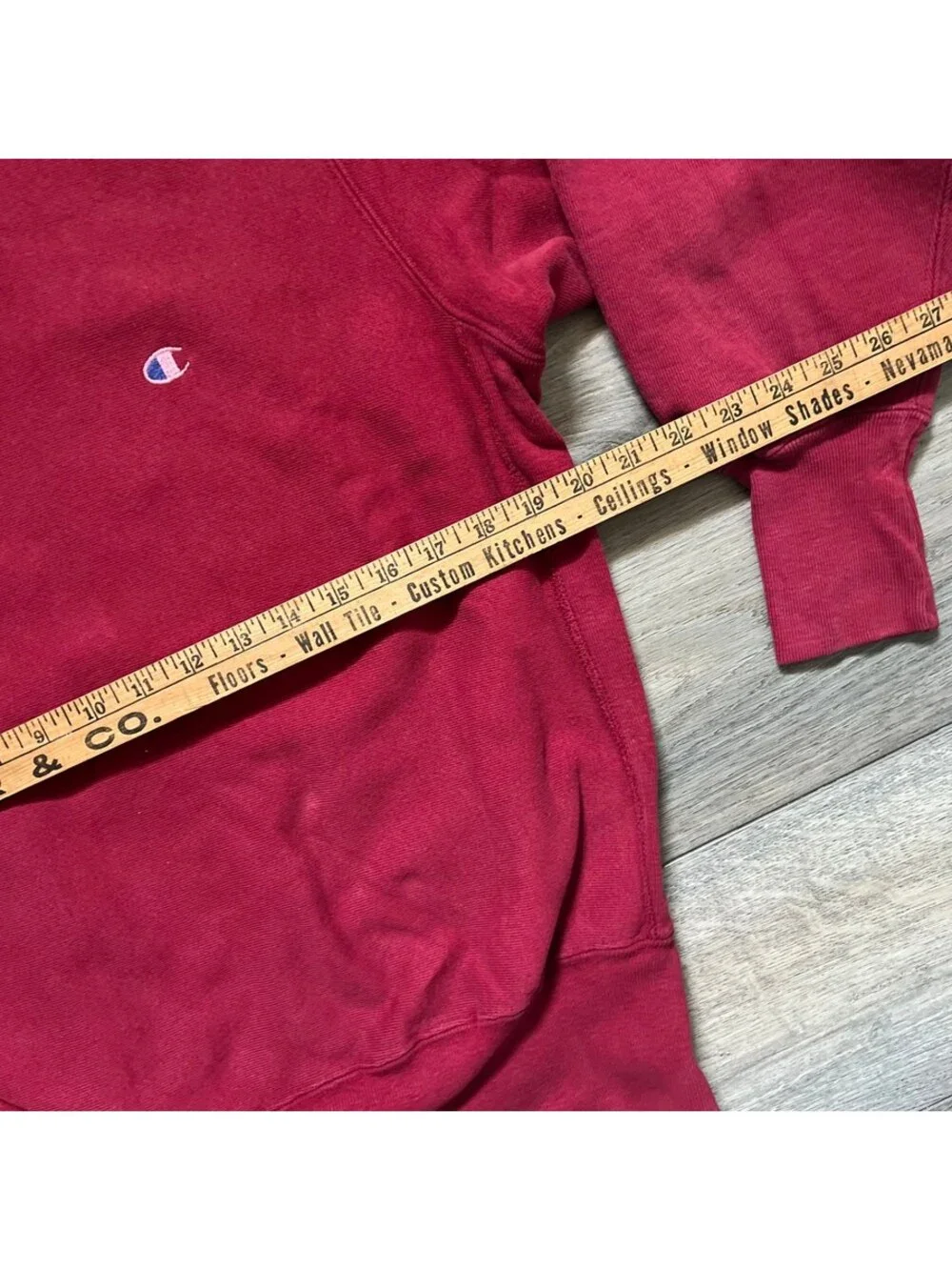 Vintage Champion Men's L Reverse Weave Crewneck Sweatshirt Red Made In USA